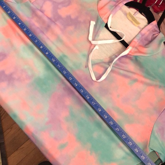 SOLD ❤️ TYE DYE HOODIE LONG SLEEVE SHIRT XL - Picture 6 of 8